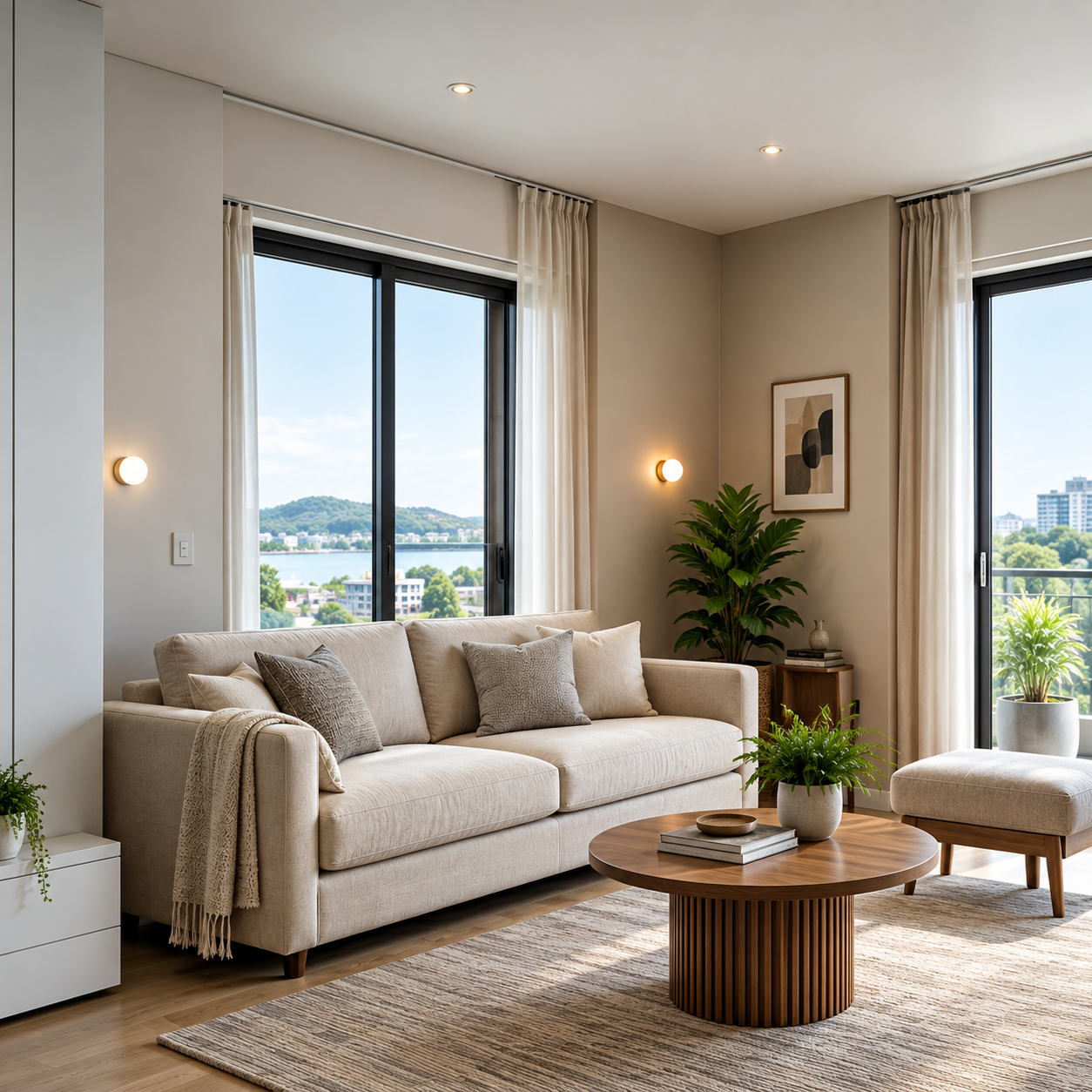 Renovated modern living room